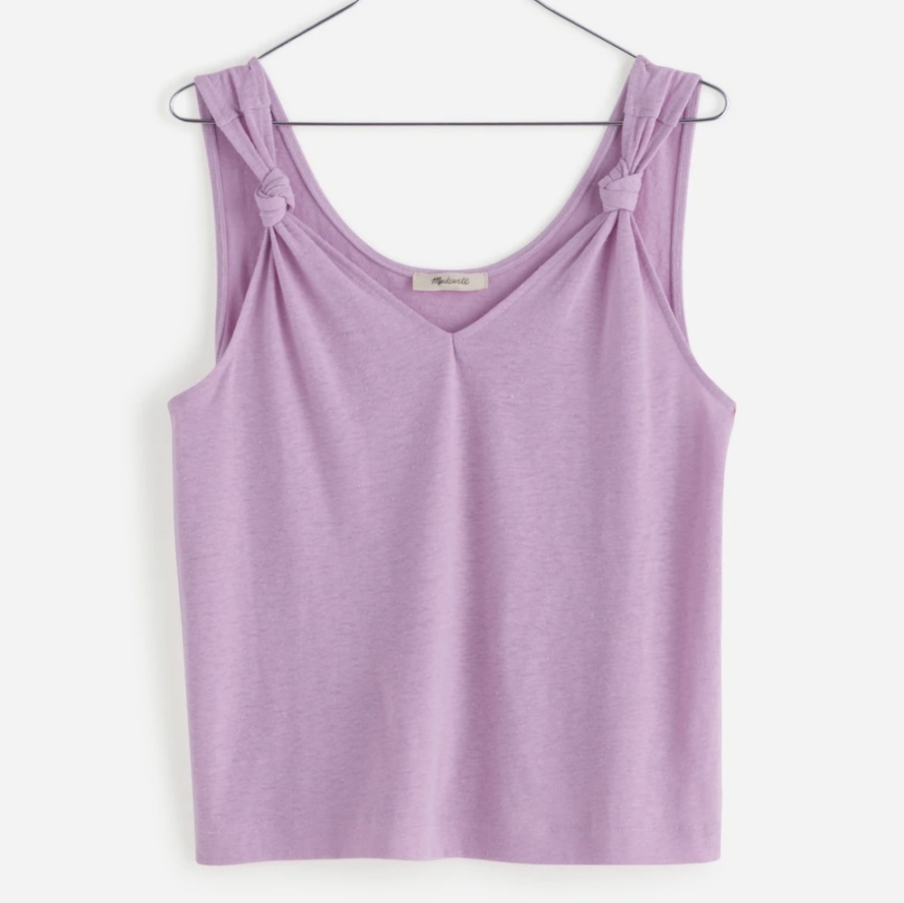 NWOT Madewell Knotted-Strap Tank top